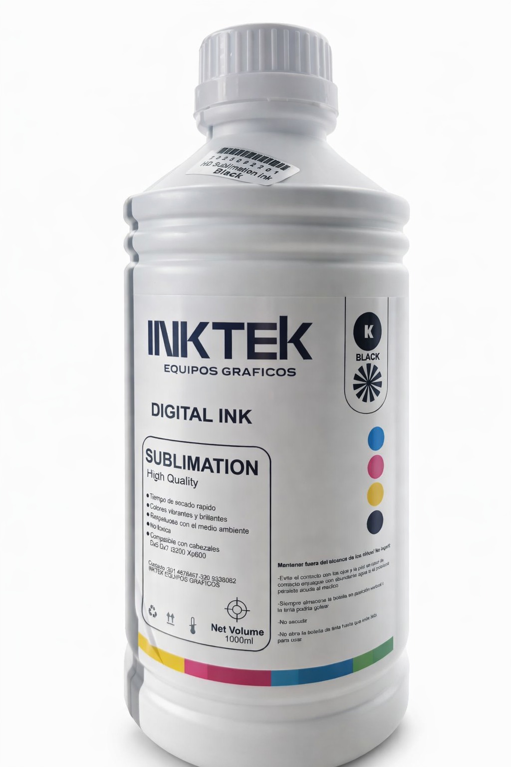 Tinta Sublimacion Tarro Black 1L